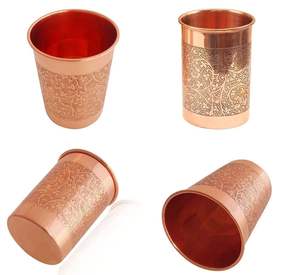 Verre en cuivre design pour les repas décoratifs offrant une élégance intemporelle, un savoir-faire de qualité et un soutien naturel pour la santé - Product Image 4