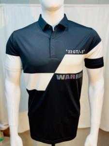 เสื้อยืดผ้าโพลีคอตตอนสีสองสีสำหรับผู้ชายชุดกีฬาแบบลำลอง - Product Image 5