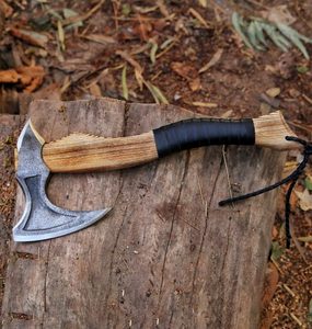SCL High Quality Carbon Steel Viking <b>Axe</b> with Customized Wood Handle New Design for Outdoor Use for Sale - Product Image 1