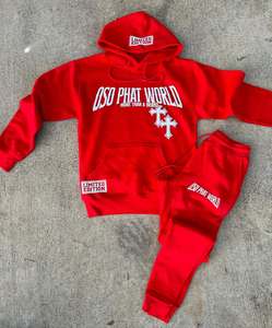 Ensemble de survêtement pour homme en molleton 100% coton, coupe classique, avec logo personnalisé imprimé en sérigraphie, respectueux de l'environnement, pour l'hiver, avec poche haute - Product Image 2