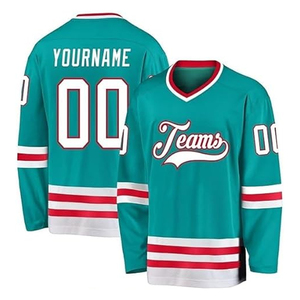 2025 camiseta de hockey sobre hielo de secado rápido sublimada personalizada para hombres uniforme deportivo de manga larga OEM Teamwear suministro de fábrica - Product Image 1