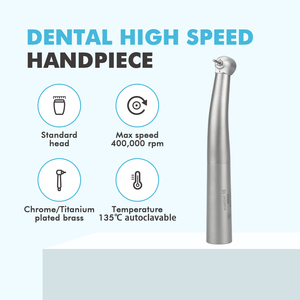 Goede Prijs Chroom Titanium 400K Rpm Precisie Tandheelkunde K/N/S Type Standaard Hoofd Enkele Spray Tandheelkundige Hoge Snelheid Handstuk - Product Image 2