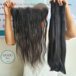 ผมแท้เวียดนาม 100% เกรดเรมี่ แบบตรงธรรมชาติ เย็บสองชั้น  สามารถปรับแต่งสีได้  แบบเป็นมัด น้ำหนัก 100 กรัม พร้อมเชือกผูกผม - Product Image 2