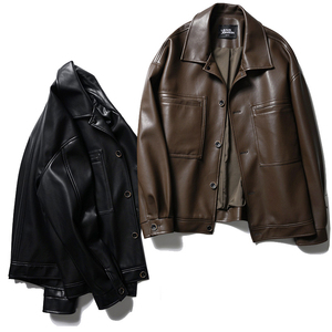 OEM Fashionable Custom Logo Goatskin Leather Bomber <b>Jacket</b> Customized 100% Cowhide High Quality 100% Genuine Leather <b>Jacket's</b> - Product Image 1