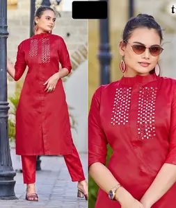 热卖新巴基斯坦自由尺寸连衣裙设计师Salwar Kameez刺绣巴基斯坦和印度时尚女装女装套装