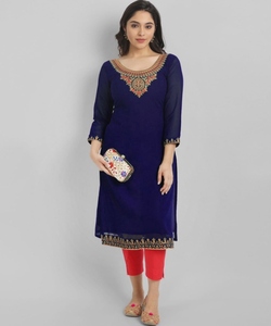 Lujo Les vestido modesto turco estilo elegante traje islámico Salwar Dubai ropa de fiesta Kurti - Product Image 3