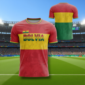 Set Personalizzato Maglia da Calcio Bolivia 2026 per Coppa del Mondo, Abbigliamento per Tifosi con Nome e Numero Personalizzati - Product Image 3