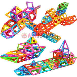 Children's Building <b>Blocks</b> Toy Magnetic Jouets Magntiques for Kids EN71 Certified <b>Plastic</b> Material - Product Image 4
