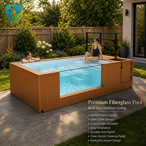 Piscina Elevada <span class=keywords><strong>de</strong></span> Fibra <span class=keywords><strong>de</strong></span> Vidrio Personalizada al por Mayor con Escalera y Sistema <span class=keywords><strong>de</strong></span> Filtración para Proyectos <span class=keywords><strong>de</strong></span> Villas - Product Image 1