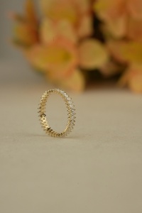 Anillo de diamante cultivado en laboratorio de lujo 1,10 quilates corte Marquesa VS1 claridad IGI SGL certificado Oro rosa oro plata proveedor mayorista - Product Image 3