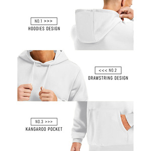 OEM sudaderas con capucha para hombres sudadera 100% poliéster de manga larga logotipo impreso personalizado ropa de calle jersey de gran tamaño sudaderas con capucha para hombres - Product Image 6
