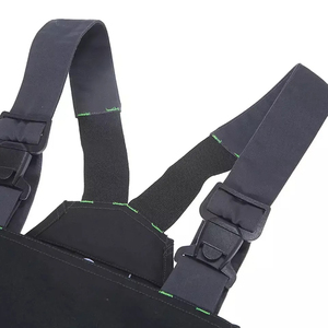 Peto y tirantes de algodón y poliéster unisex de cintura alta con color y diseño personalizados hechos en Pakistán - Product Image 4