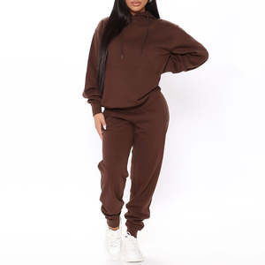 Vente en gros Survêtement brodé Personnalisé Jogger Sweat Ensemble 2 Pièces Pantalon Jogger Survêtement pour Femmes - Product Image 2