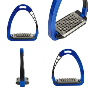 ชุดอุปกรณ์ขี่ม้าแบบปรับได้ สีตามสั่ง ทำจากอะลูมิเนียมและโพลิเมอร์ สีฟ้า - Product Image 2