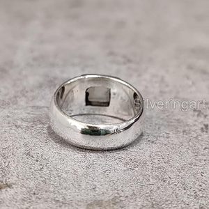 Anillo de Plata de Ley 925 con Piedra Lunar Arcoíris Natural, Novedad, Piedra de Nacimiento de Junio, Joyería para el Día del Padre, Venta al por Mayor - Product Image 6