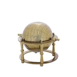 Globo de plata soporte decorativo elegante globo de Metal con soporte Circular recuerdo promocional artículos de regalo acento Globestand hecho a mano - Product Image 2