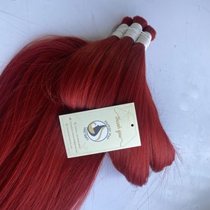 Mèches de cheveux brésiliens vierges en vrac pour tressage, couleurs sans trame, cheveux humains raides en vrac - Product Image 3