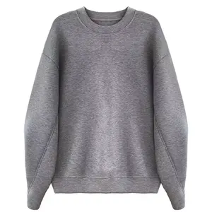 Sweat-shirt à capuche en gros 100% coton col rond uni sweat-shirt à capuche personnalisé pour homme sweat-shirt à col rond en relief 3D pour homme - Product Image 1