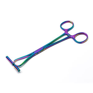 Instruments de perçage corporel en acier inoxydable vente en gros pince à septum multicolore nez oreille antirouille beauté soins personnels - Product Image 1