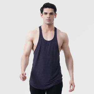 Camiseta Deportiva de Secado Rápido para Hombre, Diseño Transpirable de Punto con Malla, Manga Deportiva, Servicio OEM Personalizable Disponible - Product Image 1