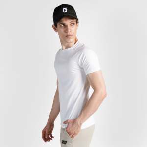 Camiseta Ajustada Heritage Streetwear 100% Algodón 300gsm Lavado Ácido Blanca Oversize con Patrón de Logotipo Transpirable - Product Image 3