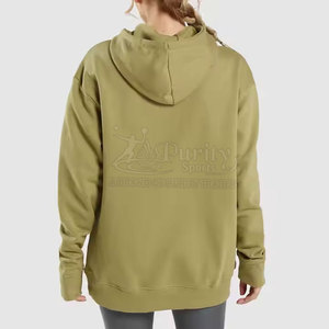 เสื้อฮู้ดสวมหัวสำหรับผู้หญิงไซส์ใหญ่พิเศษดีไซน์แบบกำหนดเอง - Product Image 2