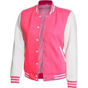 Chaqueta Universitaria Personalizada al por Mayor de Fábrica, Diseño OEM, Transpirable, Resistente al Viento, de Alta Calidad para Hombre, con Parche Bordado Frontal de Cuero Genuino - Product Image 1