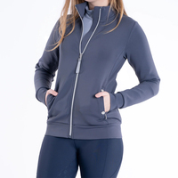 Veste coupe-vent matelassée de haute qualité pour l'équitation, imprimée, grande taille, vêtements d'équitation, fermeture éclair, hiver, extérieur