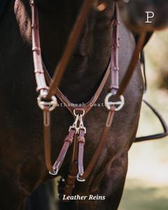 Riendas de caballo de Cuero 100% personalizadas estilo inglés occidental OEM cuero genuino Riendas de equitación proveedor al por mayor tendencia 2025 - Product Image 6