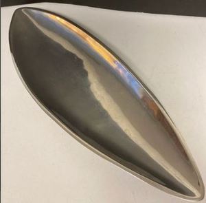 Plat et plateau de service en acier inoxydable de couleur argentée pour cuisine domestique et restaurant - Product Image 5