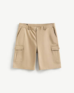 <b>Men's</b> Eco-Friendly 100% Cotton Canvas Zipper Fly Straight-Fit High Street <b>Shorts</b> Breathable Quick Dry Comfortable Summer Casual - Product Image 1