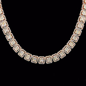 Chaîne Tennis Hip Hop en Argent Sterling 925 Personnalisée, Sertie de Moissanite VVS, Qualité Supérieure, Testée au Diamant, Chaîne Baguette de 9 mm - Product Image 2