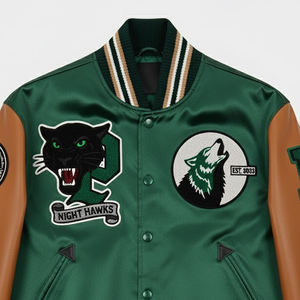 Chaqueta Universitaria de Chenilla Bordada Más Vendida para Hombre, Chaqueta de Béisbol Letterman Personalizada al por Mayor - Product Image 3