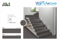 Carreaux de marche 1200x470mm Carreaux de porcelaine pour escalier 300x1200mm Escalier unique Attrayant Derniers modèles Épaisseur 12mm