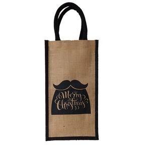 Custom Logo Printing Burlap Single Wine Bottle Shopping <b>Bag</b> Eco-Friendly Jute <b>Gift</b> Pouch for Wedding Parties and Promotions - Product Image 1