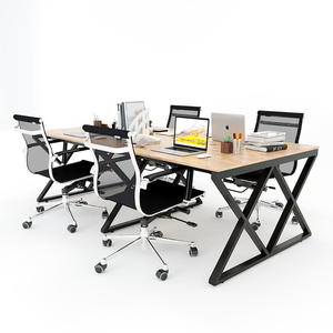 Mesa Minimalista XConcept HBXC008 de 120x240cm para 4 Personas, Sistema de Ensamblaje de Madera de Caucho - Product Image 3