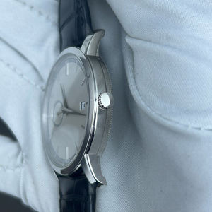 Classic VC 87172 Stainless Steel Case Crocodile <b>Leather</b> Strap Small Second Disc Date Display Luxury Men's Business Watch - Product Image 2