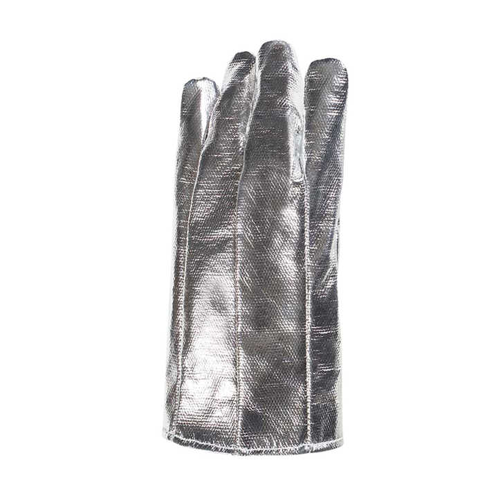Safety Work Gloves With Aluminum Foil Coating Providing High Temperature Resistance And Heat Protection