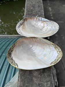 แผ่นหอยมุกทำด้วยมือทำจากเปลือกธรรมชาติเหมาะสำหรับการให้บริการที่หรูหราของตกแต่งบ้าน - Product Image 5