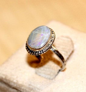 Venta al por mayor personalizado 925 Plata moda anillo hecho a mano piedra lunar Natural fiesta banda joyería de moda regalo para mujeres OEM disponible - Product Image 2
