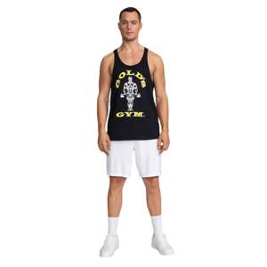 <b>Black</b> Men Bodybuilding Stringer Tank <b>Top</b> | Organic Cotton Gym <b>Vest</b> | Sleeveless Workout Shirt | Muscle Fit Training Tank <b>Top</b> - Product Image 1