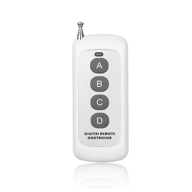 4 Button Silicone Wireless Remote Control Switch - PT224 EV152 Handheld Transmitter for Garage Door Remote Control