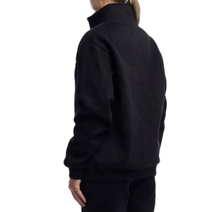 เสื้อฮู้ดดี้ผ้าฝ้ายเรียบแบบใหม่ล่าสุด สกรีนโลโก้ตามสั่ง ทรงโอเวอร์ไซส์ สำหรับผู้หญิง แบบซิป 14 เสื้อฮู้ดดี้ผู้หญิง - Product Image 6