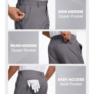 Shorts de golf respirants imprimés personnalisés pour hommes avec options de logo Tissu extensible OEM pour promotions actives - Product Image 4