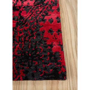 Alfombra Clásica Roja y Naranja de Lana y Seda de Bambú Anudada a Mano de Kavi, Rectángulo Grande con Patrón Abstracto para el Hogar y el Pasillo -Esk-662 - Product Image 4