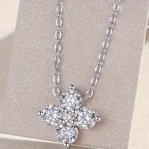 สร้อยคอโซ่เงินมอสซาไนต์สไตล์ฮิปฮอปแบบเอาน้ำแข็งออกสำหรับงานหมั้นและงานแต่งงาน925สไตล์ฮิปฮอป - Product Image 4