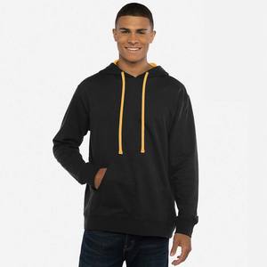 Venta al por mayor Unisex Negro Francés Terry Sudadera con capucha - Product Image 3