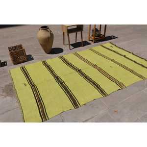 Tapis vintage, tapis de 4,6 x 8,6 pieds, tapis persan vert - Product Image 2