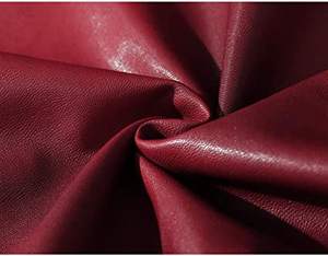 Chaqueta informal de cuero rojo para hombre para invierno - Product Image 4