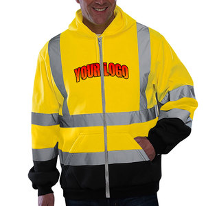 แจ็คเก็ตนิรภัยของผู้ชายสะท้อนแสงชุดทำงานหนัก - Product Image 1